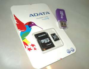    micro SDHC Class 10  64GB +  USB -  1