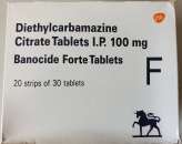  Diethylcarbamazine 100  -  1