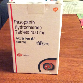 Votrient  Pazopanib Hydrochloride Tabl. 400mg 30tabl -  1
