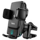 Автомобильный держатель HOCO S35 Smart alignment wireless charging Black