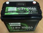 Акумулятор LiFePO4 12.8V 100Ah з BMS, літій-залізо-фосфатна батарея для ДБЖ, сонячних систем та інверторів