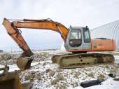 Гусеничный экскаватор HITACHI 200, линии, 2 ковша