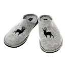 Комнатные тапки "Олень" LIVERGY 46 серый-черный SH 370015. Обувь - Покупка/Продажа
