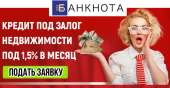 Кредит наличными за 2 часа под залог недвижимости.