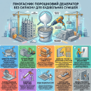 Порошковий піногасник-деаератор без силікону для будівельних сумішей