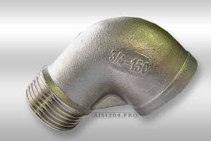 ����� 90� �����/������ ����������� 1/2" AISI 304 - ����������� 1