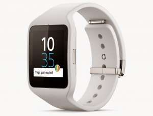 ������� ������ ����� ���� Sony SmartWatch 3 SWR50 Silicone Strap White - ����������� 1